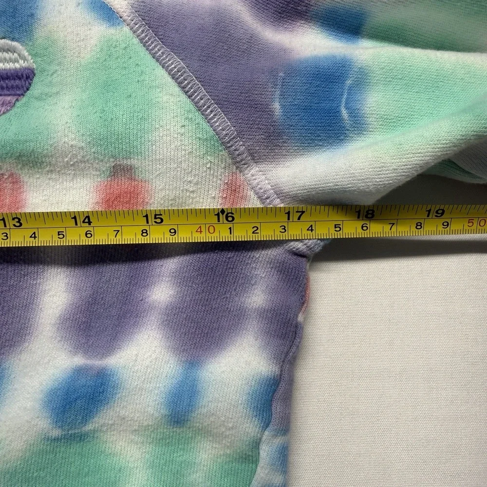 Hatley Girls Seaside Tie Dye Hoodie Size 10 Heart Patch‎ Fleece Pullover